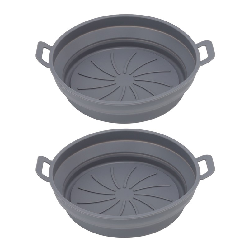 2 PCS Fryer Silicone Basket Nonstick Silicone Liners Fryer Pot
