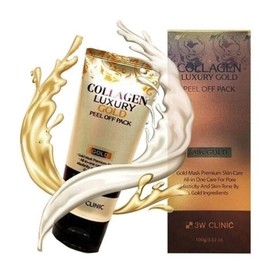3W Collagen Luxury 24K Gold Blackhead Peel-Off Pack 100g Sebum Blackhead Peel-Off Filler Exfoliation / 3W 콜라겐 럭셔리 24K 골드 블랙헤드 필오프 팩100g 피지블랙헤드필오프필러각질