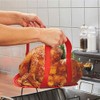 Turkey Lifter, Heat Resistant Turkey Mat, Non Stick Poultry Cooking