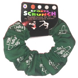 Go-Fight-Win Cheer Scrunchie, Many Colors (Hunter)
