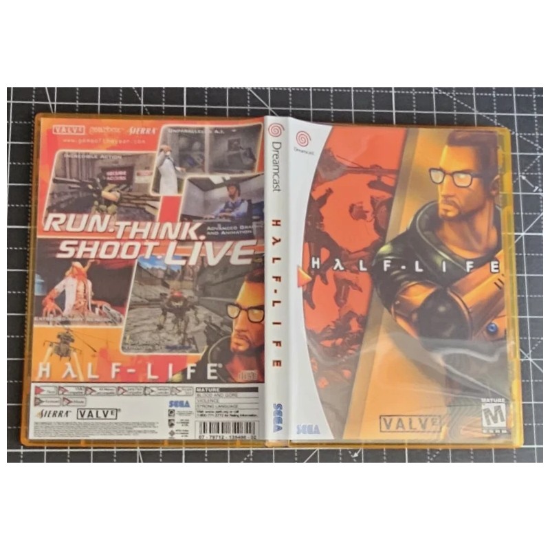 SEGA Dreamcast Half Life Custom Case -NO DISC OR MANUAL