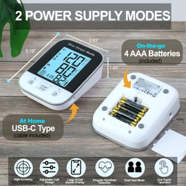 32nd Street Media Digital Blood Pressure Monitor for Adults, Pulse Oxygen Meter, Circulation Detector, and Analog Display