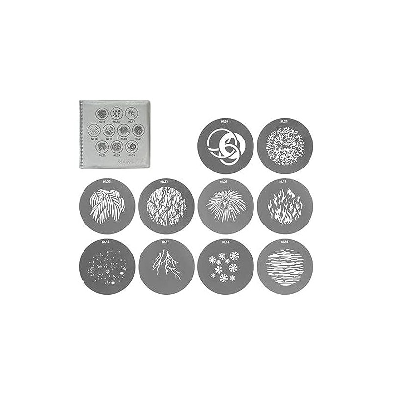 Nanlite GOBO Set 2, Collection of 10, Compatible with PJ-FZ60-19/36