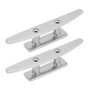 2PCs Boat Cleat Open Base 5in Universal Fit for Watercraft