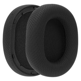 Geekria Comfort Mesh Fabric Replacement Ear Pads for Razer BlackShark V2 Pro 2023 Edition Headphones Ear Cushions, Headset Earpads, Comfortable Repair Parts (Black)