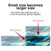 HOMETITUTE Ocean Wave Peel Stick Wallpaper 15.7x39.4 Blue Green Fluid