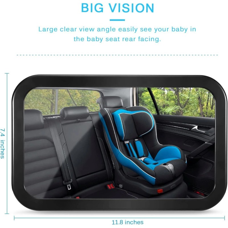 DARVIQS Baby Car Mirror DA-M-01 - Black