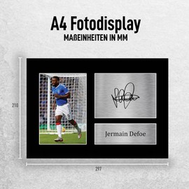 HWC Trading A4 Jermain Defoe Rangers Gifts Printed Autograph For Fans And Fans - A4