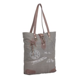 Myra Bag Western Canvas Tote Bag for Women - Cotton Leather Bag Time's Wheel