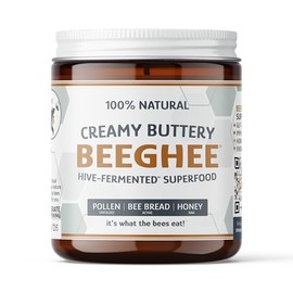 BEEGHEE® Bioactive Hive-Fermented Functional Nutrition for Gut Health & Energy | 100% Natural Bee Bread with Fermented Pollen, Raw Honey & Propolis | 8oz Jar