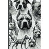 Pitbull-Themed Notebook: 120 Pages of Lined Paper with Margins: Perfect