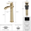 BWE Bathroom Vessel Sink Faucet Waterfall Spout Single Handle One