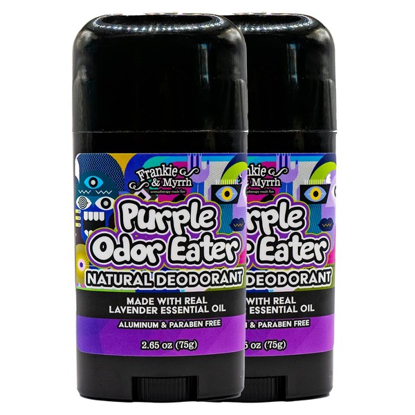 Frankie & Myrrh Purple Odor Eater Deodorant 2-Pack | Lavender