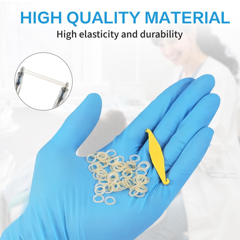 Xumann 300 PCS Orthodontic Elastic Bands, Braces Band for Dentist