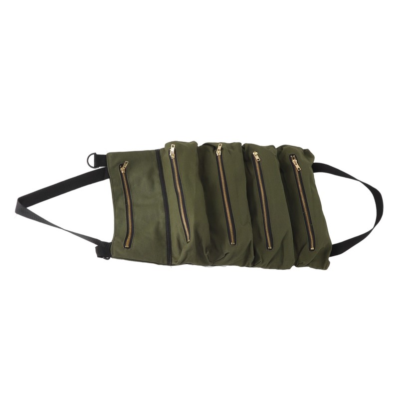 Car Back Seat Tool Storage Bag Canvas Garden Foldable Roll