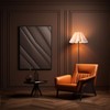 KUNJOULAM Modern Floor Lamp, Black Pole Floor Lamps, Simple Design