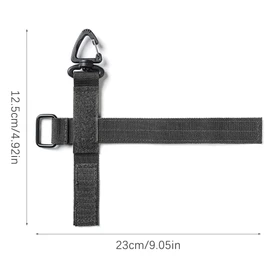 Cdemiy Glove Holder, Pack of 2 Glove Holder Belt, Multifunctional Nylon Glove Clip, Adjustable Gloves Holder, Glove Clip for Police Fire Brigade Woker Hikers (Black)