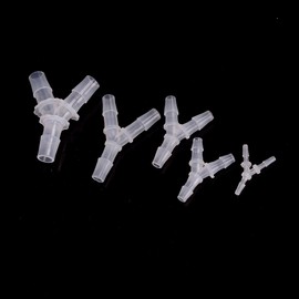 JoyTube Plastic Barb Equal Y Tee 3/8" hose ID Polypropylene pipe connectors Plastic Joint Splicer Mender Adapter Union Boat Water Air Aquarium O2 Fuel (pack of 10)