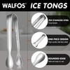 Walfos Mini Tongs - 12 Pack Small Serving Tongs, 4.25
