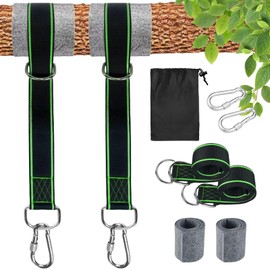 HDAKDDHG Hammock Straps Tree Swing Straps Hanging Kit, Hammock Straps for Trees, Load Capacity 2200LB Hammock Tree Straps for Camping Swings and Hammock (1.5M)