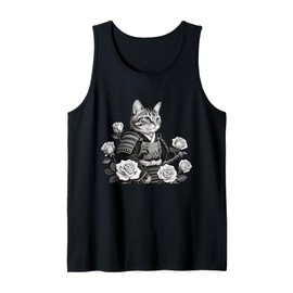 Samurai Cat Dragon Tank Top