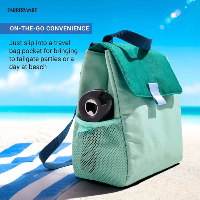 Farberware Professional 5-in-1 Multi-Opener Tool, Ergonomic Handle, Durable Metal and