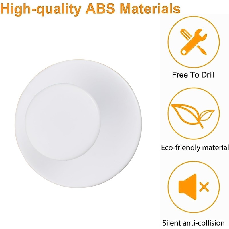 MOROBOR Self-Stick Drawer Knobs Pull Handle, 20pcs Plastic Handles Cabinet