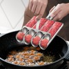 Dexmary Meatball Maker 4 Rows, Meatball Maker with Cutting Spatula,