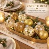 Cmtop - Kit De 24 Esferas Navideñas De 6 cm