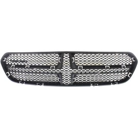 For Dodge Durango Grille Assembly 2014 15 16 17 2018 Grille Insert | Textured Black | w/Chrome Trim | Code MF5 | Plastic | CH1202104 | 5113713AB