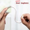 KALIONE 6 Pcs Plastic S Hooks, 2.5/3.5 Inch Flexible Neck