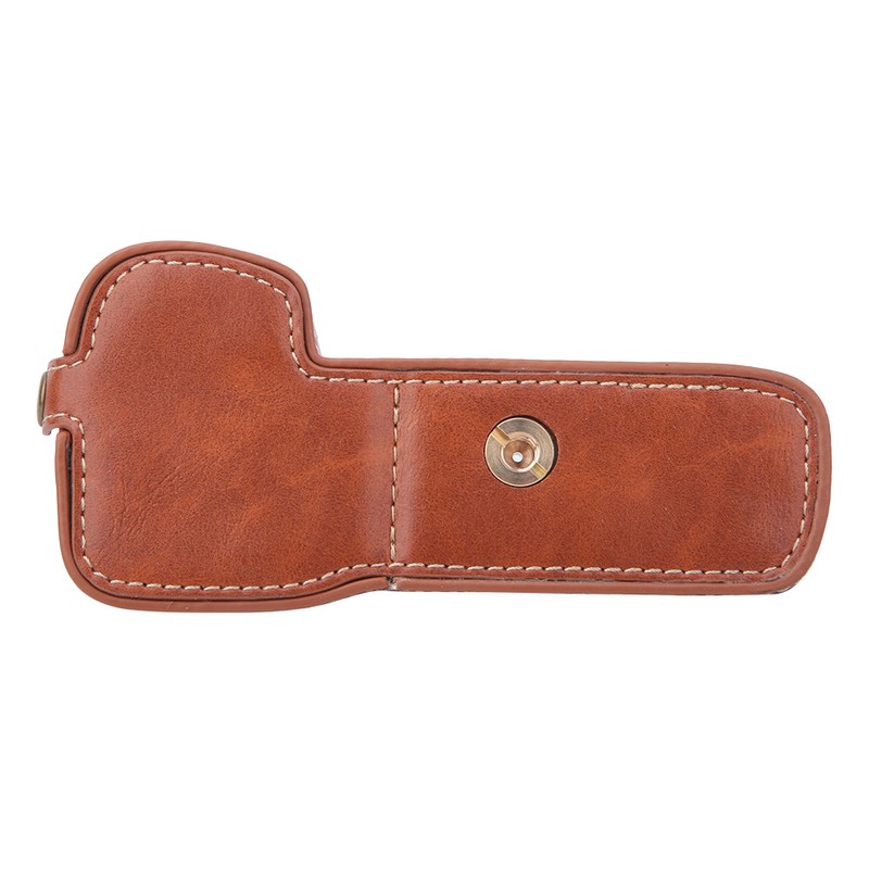 High Quality PU Leather Camera Half Case Grip Bag Protective