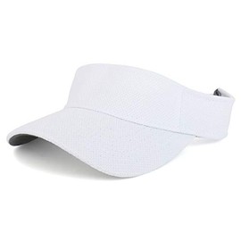 Armycrew UPF 50+ Pique Breathable Performance Golf Sun Visor Cap - White