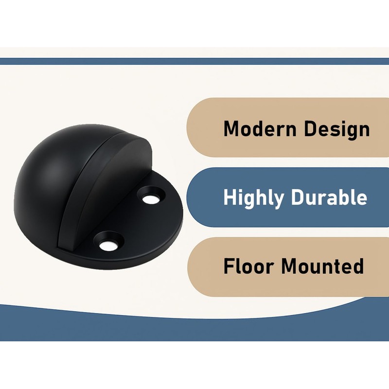 ANGSTROM Half Dome Door Stop – Heavy Duty Floor Mount