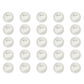20 Pcs 2.36Inch Clear Acrylic Badge Button Blanks - DIY Pin Button Shells for Custom Photos Crafts Name Tags and Event Accessories