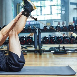 Vishusju Ankle Straps Wrist Cuffs 5.5mm Neoprene Padded Large D-Ring for Cable Machines Fitness Legs Exercise Attachment Adjustable (Rose Pink)