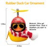 Wonuu Rubber Duck Car Decoration - Yellow Duck with Propeller,