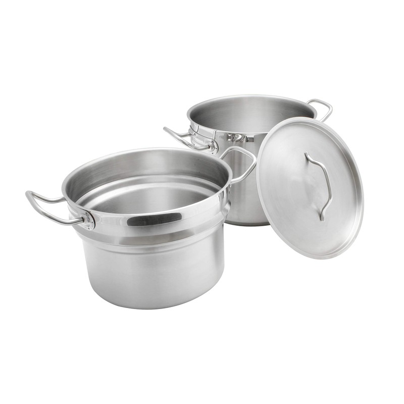 Thunder Group 16 quart 18/8 stainless steel double boiler (3
