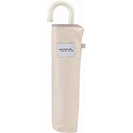 Miyajima 39310 Folding Umbrella, 21.7 inches (55 cm), Flower Form Beige, Hand Opened