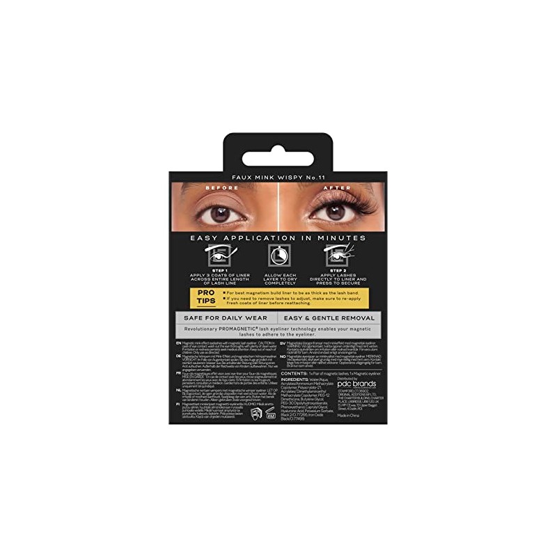 Eylure Luxe Pro Magnetic 10 Magnets Felt Tip Wispy False