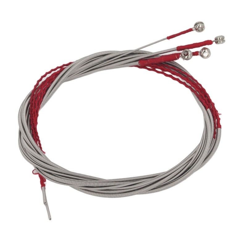 4Pcs Acoustic Bass String Set Stainless Steel Flexible Uniform Vibrations