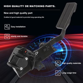 Accelerator Gas Pedal & Sensor Assembly for 1999-2001 7.3L V8 Diesel F250 F350 F450 F550 Trucks Excursion Replaces F81Z9F836AB F81Z9F836AA