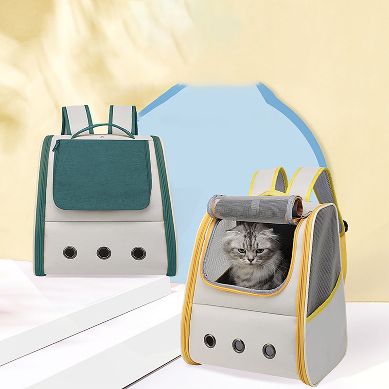 Cat Carrying Backpack Breathable Large Window Portable Pet Travel Carrier