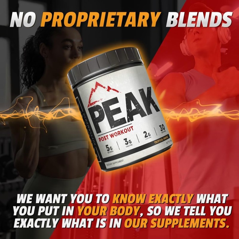 Kodiak Supplements Peak Post Workout - BCAA 2:1:1 Creatine -