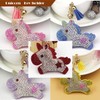 Riggulal Key Chain Unicorn Bag Charm Key Ring Glitter, blue