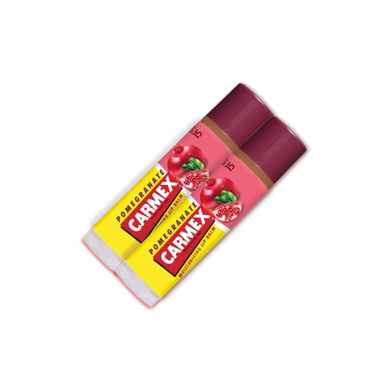 Carmex Pomegranate Click Stick Set Multipack With SPF 15 For