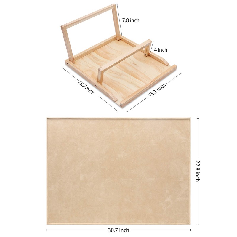 Becko US 1000-pc Jigsaw Puzzle Board with Bracket/Stand, Portable Jigsaw