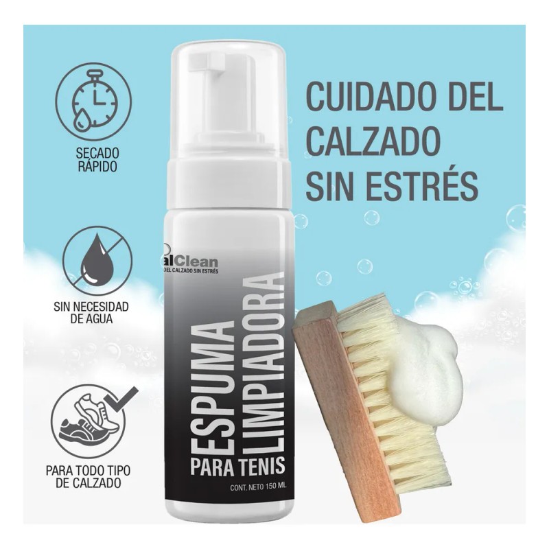 Kit De Limpieza De Tenis Tela & Piel Limpiador En