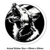 4 x Small 50mm 'Dog Barking ' Permanent Sticker Decals
