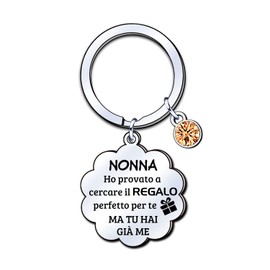 LUODAN Gift Mum Keyring, Gifts for Mother, Women's Jewellery, Mother's Day Gifts, Birthday Gifts, Family Gifts, Christmas Gifts, Grandma